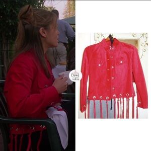 Charmed alt suede fringe jacket ASO Phoebe Alyssa Milano